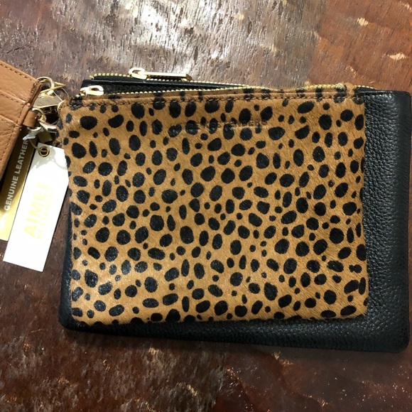 Aimee Kestenberg black 3 piece wristlet set - Picture 3 of 5